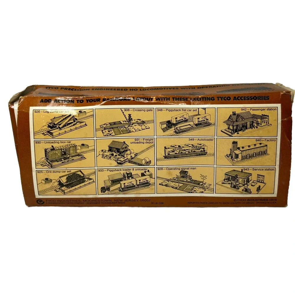 TYCO HO Virginian 4 Bay Hopper Car 344C Model Freight Train‎ Car With Box